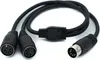 SYSTEM-S DIN Y Kabel 50 cm 5 polig Stecker zu 2x Buchse Produktbild-Vorschau 1