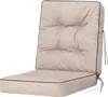 A single beige chair cushion with dark piping, shown against a white background. Náhled obrázku produktu