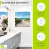 ARTland Glasbild Strand mit Sanddünen und Weg zur See Produktbild-Vorschau 2