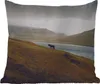 MuchoWow® Outdoor Kissen - Pferd - Berg - Landschaft - Produktbild-Vorschau 1