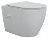 HAGO24 Spülrandloses Hänge-WC Keramik weiß Bidetfunktion Produktbild-Vorschau 1
