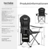tectake® Gepolsterter Campingstuhl MTX 88,5 x 55 x 103 cm, Produktbild-Vorschau 5
