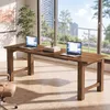 Massivholz Schreibtisch, extra langer Computertisch ca. 200 Produktbild-Vorschau 7