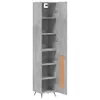 vidaXL Highboard Betongrau 34,5x34x180 cm Holzwerkstoff - Produktbild-Vorschau 5