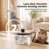 PawHut Katzenbrunnen 4L Kabellos Edelstahl Trinkbrunnen mit Produktbild-Vorschau 5