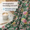 Bettwäsche 135x200 cm 4-teilig 100% Baumwolle Dunkelgrün Produktbild-Vorschau 5