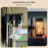 EDISHINE Wandlampe Außen, Wandleuchte mit Klarglas, IP44 Produktbild-Vorschau 4