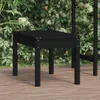 vidaXL Zahradní lavice černá 80x44x45 cm z masivního Náhled obrázku produktu 2