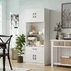 COSTWAY Küchenschrank 168cm, Buffetschrank mit 4 Türen, Produktbild-Vorschau 9
