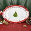 Weihnachtstraum Servierplatte oval Porzellan 35,5x24,3cm Produktbild-Vorschau 3