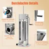 COSTWAY, remplisseur manuel de saucisses, 7 litres, machine Voir les images du produit 7