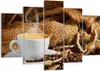 Bild auf Leinwand - Leinwandbild - Cappuccino Tasse Körner Produktbild-Vorschau 1