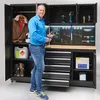 Werkbank 120 cm mit breitem Seitenschrank Produktbild-Vorschau 6
