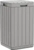 vidaXL Zewnętrzny kosz na śmieci szary 38x38x65 cm PP Podgląd zdjęcia produktu 1