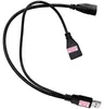 USB 2.0 A Buchse 1 auf 2 Dual USB A Stecker Y Splitter Hub Produktbild-Vorschau 4