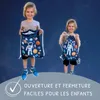 HECKBO Sac à cordon enfant avec astronaute et motif espace Voir les images du produit 4