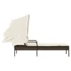 The Living Store Sonnenliege mit Dach Braun Poly Rattan Produktbild-Vorschau 6