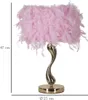 Stolná lampa Tavolo 25 x 47 x 25 cm kov plast zlatá ružová Náhľad obrázku produktu 6