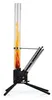 Feuersäule Schwarz/Silber – Pellet Feuerstelle raucharm Produktbild-Vorschau 1