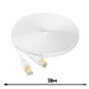 LAN Kabel Cat 8 Flach 3m Weiß – Netzwerkkabel RJ45 Ethernet Produktbild-Vorschau 6