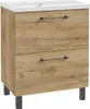 A freestanding bathroom vanity with a sink and two drawers, shown against a white background. Náhled obrázku produktu