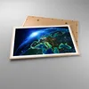 Gerahmtes Poster - Rahmen in heller Eiche - Nacht raum welt Produktbild-Vorschau 3