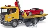 Bruder Scania Super 560R Abschlepp LKW mit Bruder Roadster Produktbild-Vorschau 6