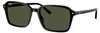 Ray-Ban Eckige Raimond-Sonnenbrille, Schwarz One Size Produktbild-Vorschau 1
