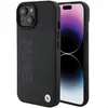 A black iPhone case with the BMW logo embossed on it, shown next to an iPhone. Anteprima dell’immagine prodotto