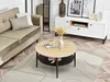 Tavolino rotondo TODOR - rovere sonoma / nero Anteprima dell’immagine prodotto 2