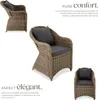 2 fauteuils en rotin avec structure en aluminium, coussins Voir les images du produit 3