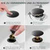Zwarte wastafelmengkraan met afvoer, monobloc-model, Productafbeelding-voorbeeld 6