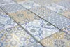 Keramik Mosaik Retro beige gelb blau weis Mosaikfliese Produktbild-Vorschau 4