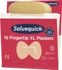 A box of Salvequick Fingertip XL Plasters. Podgląd zdjęcia produktu