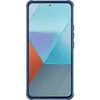 A blue phone case is shown from the front. Produktbild-Vorschau