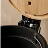 Odpadkový koš do koupelny s bambusem ZETRU, 3 l, černý Náhled obrázku produktu 17