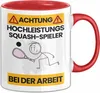 Squash-Spieler Tasse Geschenk Lustiger Spruch Geschenkidee Produktbild-Vorschau 1