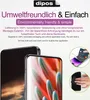 Marketing image for screen protectors, showing product packaging and application instructions. Produktbild-Vorschau