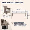 CASARIA® Polyrattan Gartenmöbel Set 7teilig Stühle Produktbild-Vorschau 5