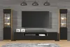 A modern living room setup featuring a TV, entertainment center, and two display cabinets. Náhled obrázku produktu