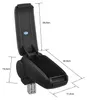 Accoudoir central en cuir noir pour Citroën C1 II / pour Voir les images du produit 6