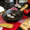Ø22cm 43mm hoch Gusseisenpfanne mit Holzgriff und Produktbild-Vorschau 8