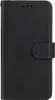 A black flip-style phone case is shown closed against a white background. Produktbild-Vorschau