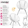 TecTake 404406, Ocel, Plast, Bílá Náhled obrázku produktu 3