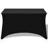 vidaXL Copritavolo elastico 2 pezzi 183 x 76 x 74 cm Nero Anteprima dell’immagine prodotto 1