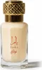 A perfume bottle with a gold cap and a cream-colored liquid inside, placed on a white background. Voir les images du produit