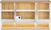 An open cabinet with shelves and LED lighting. Podgląd zdjęcia produktu