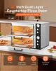 SucceBuy forno elettrico per pizza da 457 mm, 2500 + 2500 Anteprima dell’immagine prodotto 2