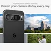 A smartphone with a camera protector is shown against a cityscape and a person taking a photo with a phone. Anteprima dell’immagine prodotto
