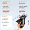 Kółka meblowe VEVOR zestaw 4 kółek skrętnych PVC φ101,6 mm Podgląd zdjęcia produktu 7